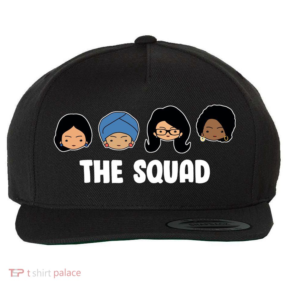 The Squad AOC Rashida Ayanna Llhan  Wool Snapback Cap