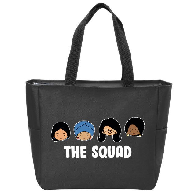 The Squad AOC Rashida Ayanna Llhan  Zip Tote Bag