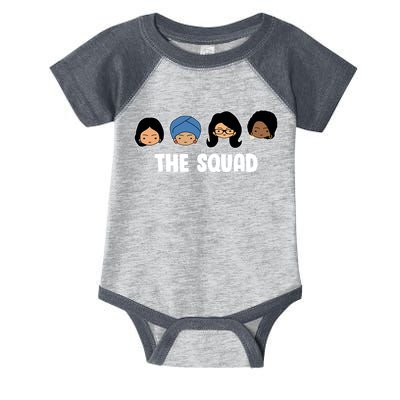 The Squad AOC Rashida Ayanna Llhan  Infant Baby Jersey Bodysuit