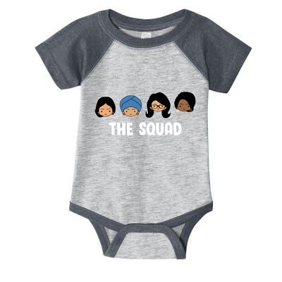 The Squad AOC Rashida Ayanna Llhan  Infant Baby Jersey Bodysuit