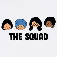 The Squad AOC Rashida Ayanna Llhan  Garment-Dyed Sweatshirt