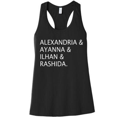 The Squad Names Women's Racerback Tank