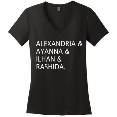 The Squad Names Women's V-Neck T-Shirt