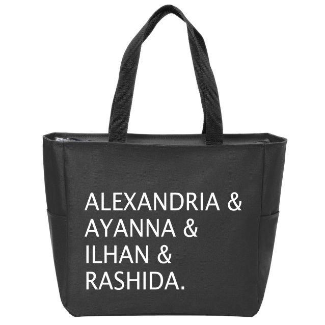 The Squad Names Zip Tote Bag