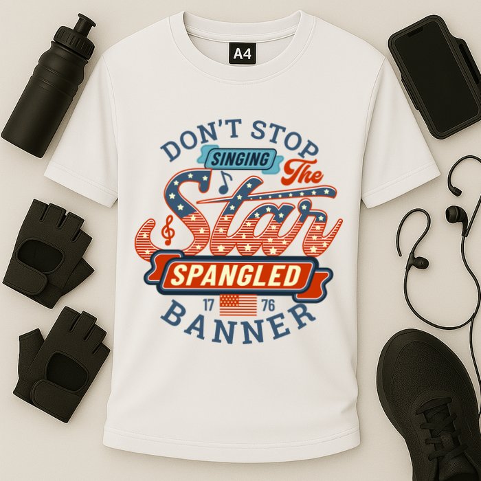 The Star Spangled Banner Cooling Performance Crew T-Shirt