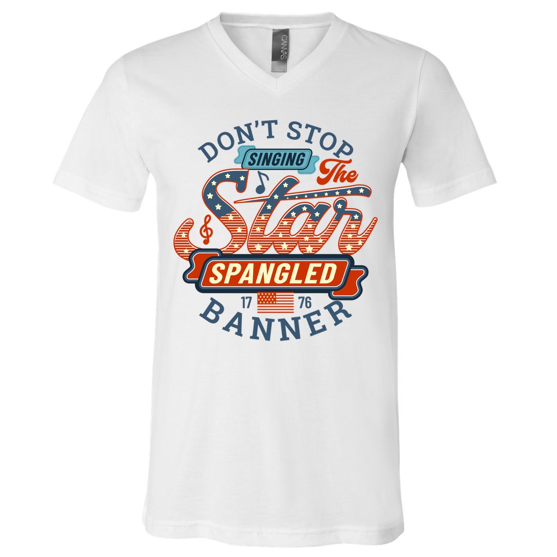 The Star Spangled Banner V-Neck T-Shirt