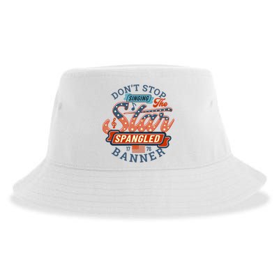 The Star Spangled Banner Sustainable Bucket Hat