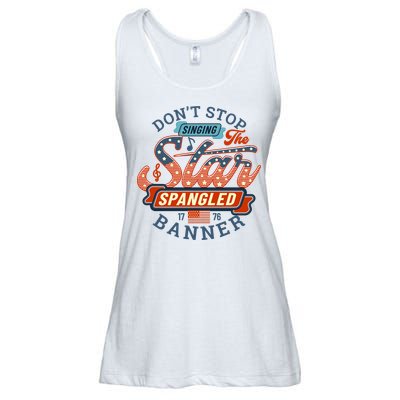 The Star Spangled Banner Ladies Essential Flowy Tank
