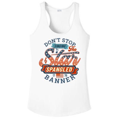 The Star Spangled Banner Ladies PosiCharge Competitor Racerback Tank