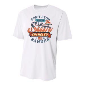 The Star Spangled Banner Youth Performance Sprint T-Shirt