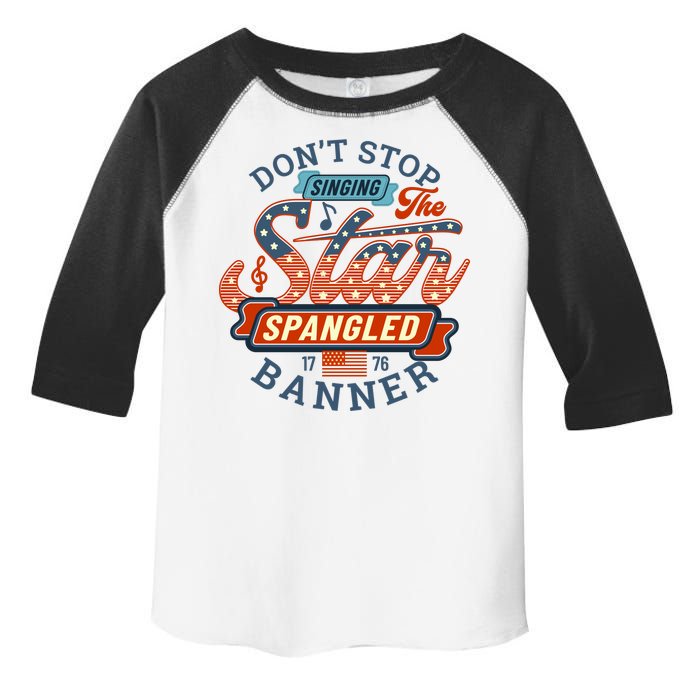 The Star Spangled Banner Toddler Fine Jersey T-Shirt