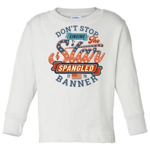 The Star Spangled Banner Toddler Long Sleeve Shirt