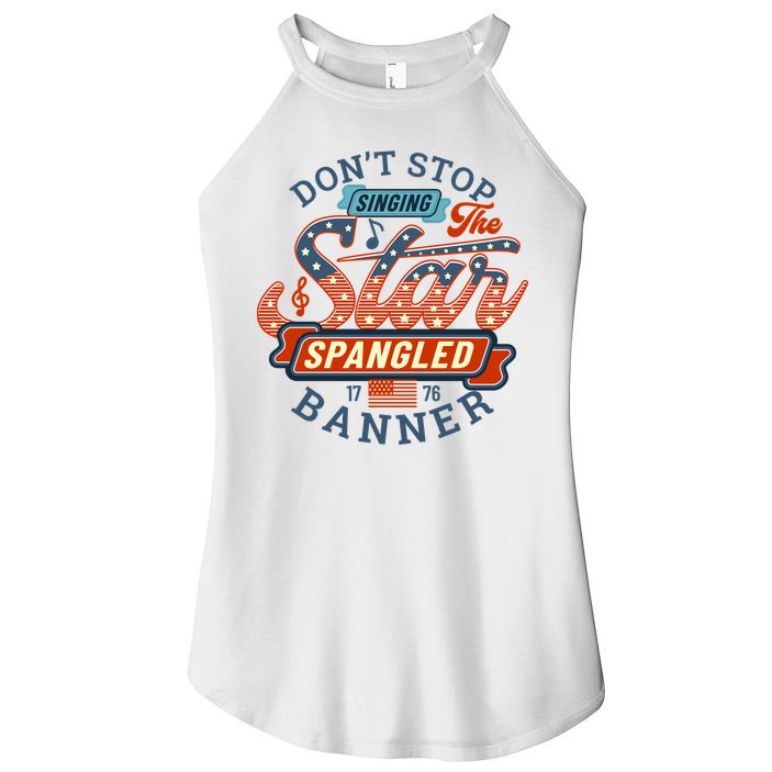 The Star Spangled Banner Women's Perfect Tri Rocker Tank