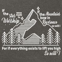 The Stars And Mountains Worship Him Cotton Canvas Backpack