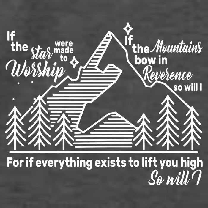 The Stars And Mountains Worship Him Vector Backpack