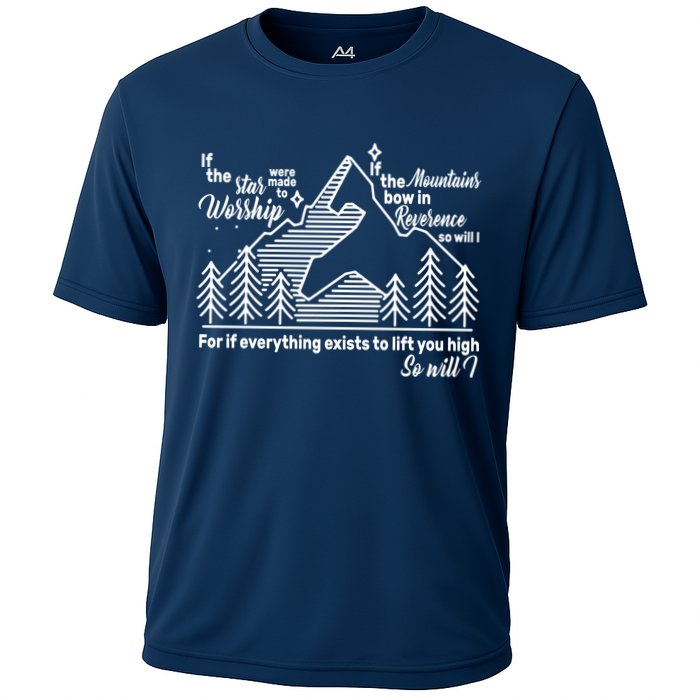 The Stars And Mountains Worship Him Cooling Performance Crew T-Shirt