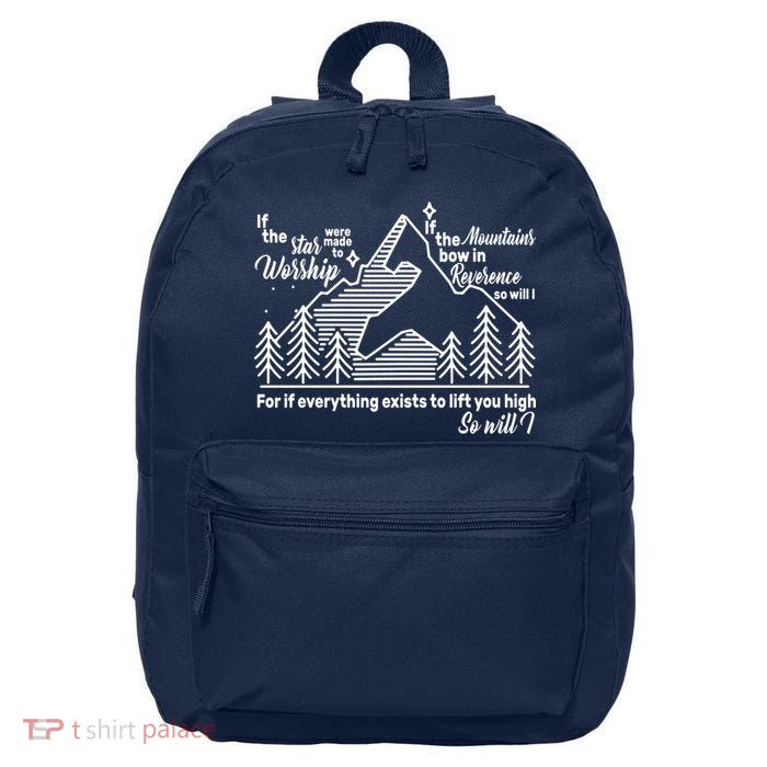 The Stars And Mountains Worship Him 16 in Basic Backpack