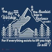 The Stars And Mountains Worship Him 16 in Basic Backpack