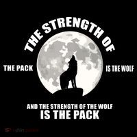 The Strength Of The Pack Is The Wolf Saying Button