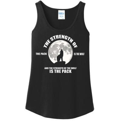 The Strength Of The Pack Is The Wolf Saying Ladies Essential Tank