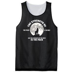 The Strength Of The Pack Is The Wolf Saying Mesh Reversible Basketball Jersey Tank