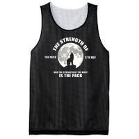 The Strength Of The Pack Is The Wolf Saying Mesh Reversible Basketball Jersey Tank