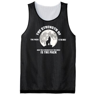 The Strength Of The Pack Is The Wolf Saying Mesh Reversible Basketball Jersey Tank