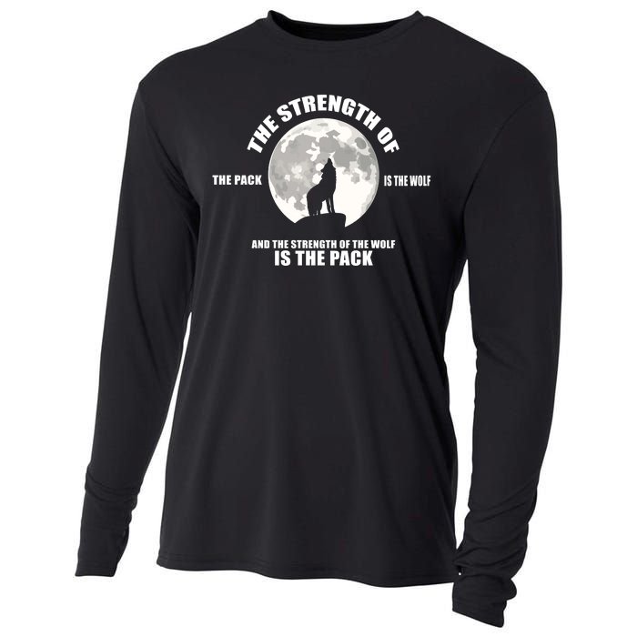 The Strength Of The Pack Is The Wolf Saying Cooling Performance Long Sleeve Crew