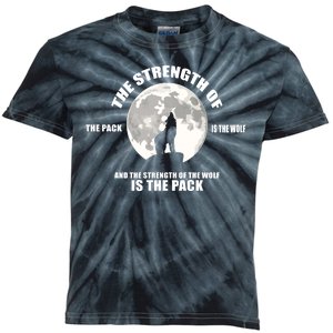 The Strength Of The Pack Is The Wolf Saying Kids Tie-Dye T-Shirt