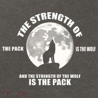 The Strength Of The Pack Is The Wolf Saying Cotton Canvas Backpack