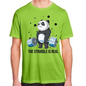 The Struggle Is Real Panda Adult ChromaSoft Performance T-Shirt