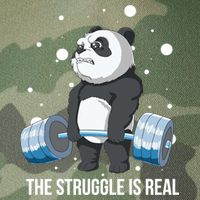 The Struggle Is Real Panda Legacy Tie Dye Trucker Hat