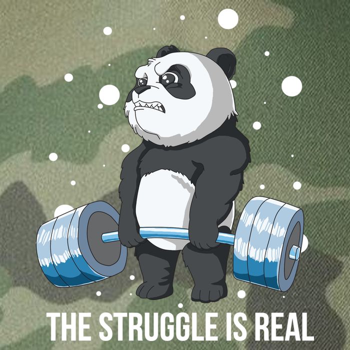 The Struggle Is Real Panda Legacy Tie Dye Trucker Hat