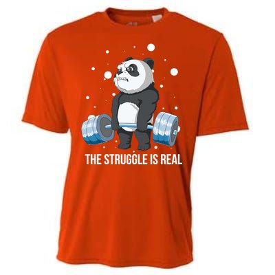 The Struggle Is Real Panda Cooling Performance Crew T-Shirt