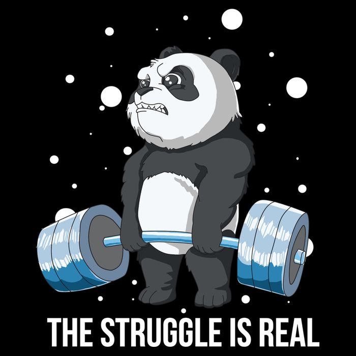 The Struggle Is Real Panda City Backpack