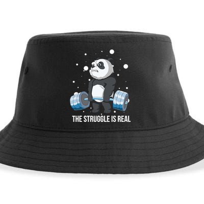 The Struggle Is Real Panda Sustainable Bucket Hat