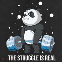 The Struggle Is Real Panda Adult Drive Performance Visor