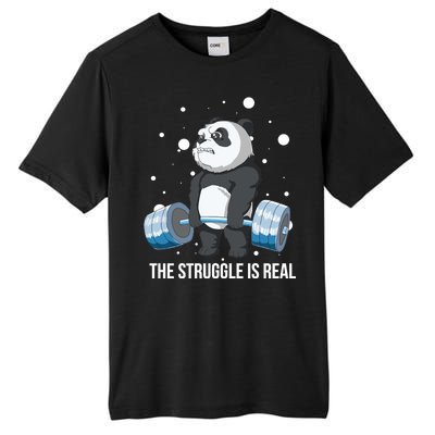 The Struggle Is Real Panda Tall Fusion ChromaSoft Performance T-Shirt