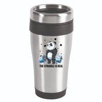 The Struggle Is Real Panda 16oz Travel Tumbler