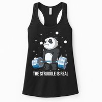 The Struggle Is Real Panda Womens Tank Top