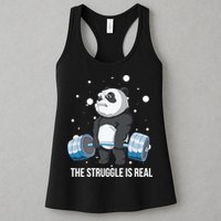 The Struggle Is Real Panda Womens Tank Top