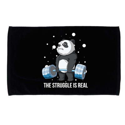 The Struggle Is Real Panda Microfiber Hand Towel