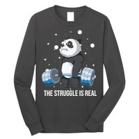 The Struggle Is Real Panda Long Sleeve Shirt