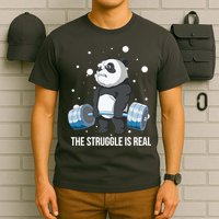 The Struggle Is Real Panda T-Shirt