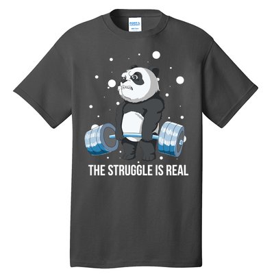 The Struggle Is Real Panda Tall T-Shirt