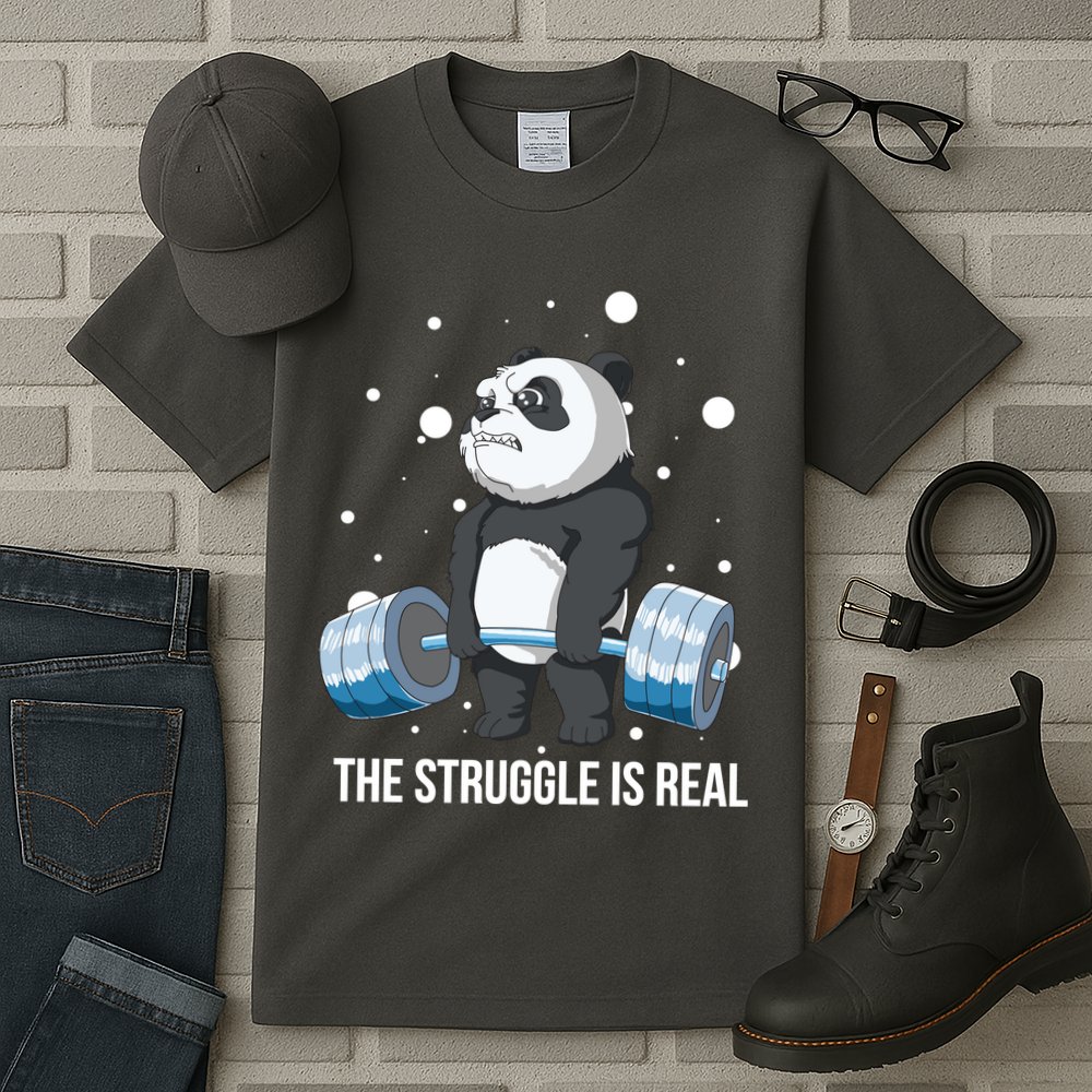 The Struggle Is Real Panda Tall T-Shirt