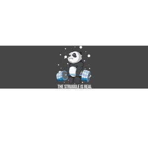 The Struggle Is Real Panda Bumper Sticker