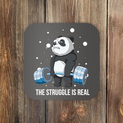 The Struggle Is Real Panda Coaster