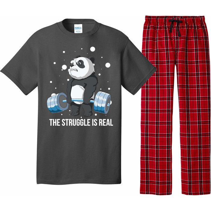 The Struggle Is Real Panda Pajama Set