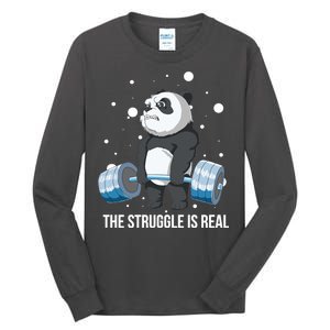 The Struggle Is Real Panda Tall Long Sleeve T-Shirt